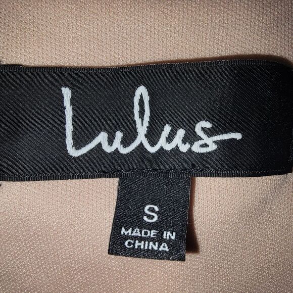 LULUS Shifting Dears Blush Pink Long Sleeve Dress Size Small - Picture 7 of 8